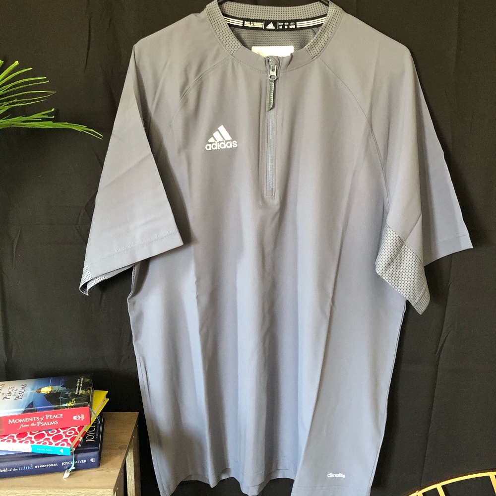 Adidas Climalite Fielders Choice Shirt NWT Gray